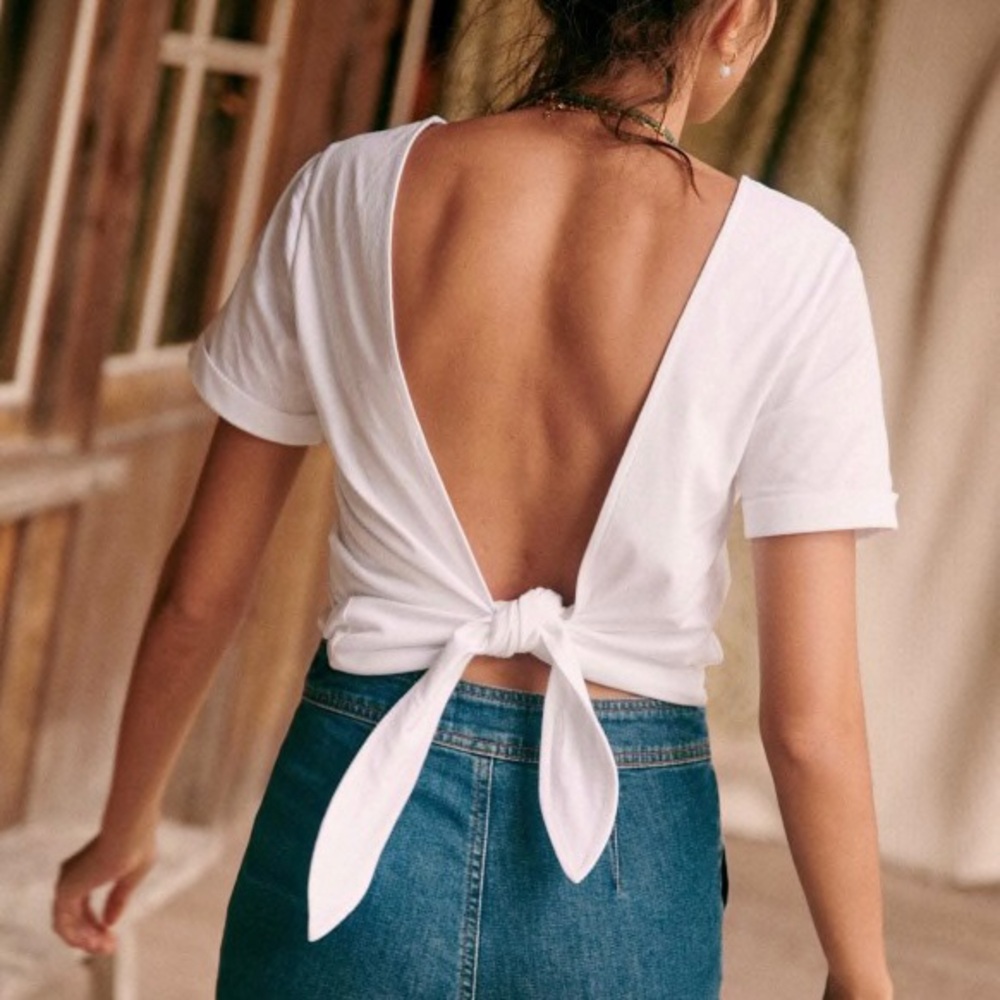 Sezane Dorian Low-Back Top